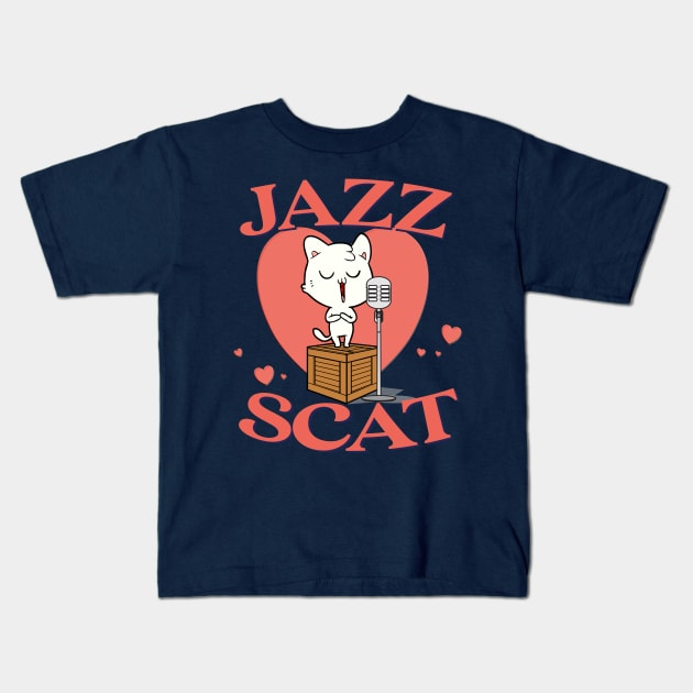 Jazz Scat Kids T-Shirt by Blended Designs